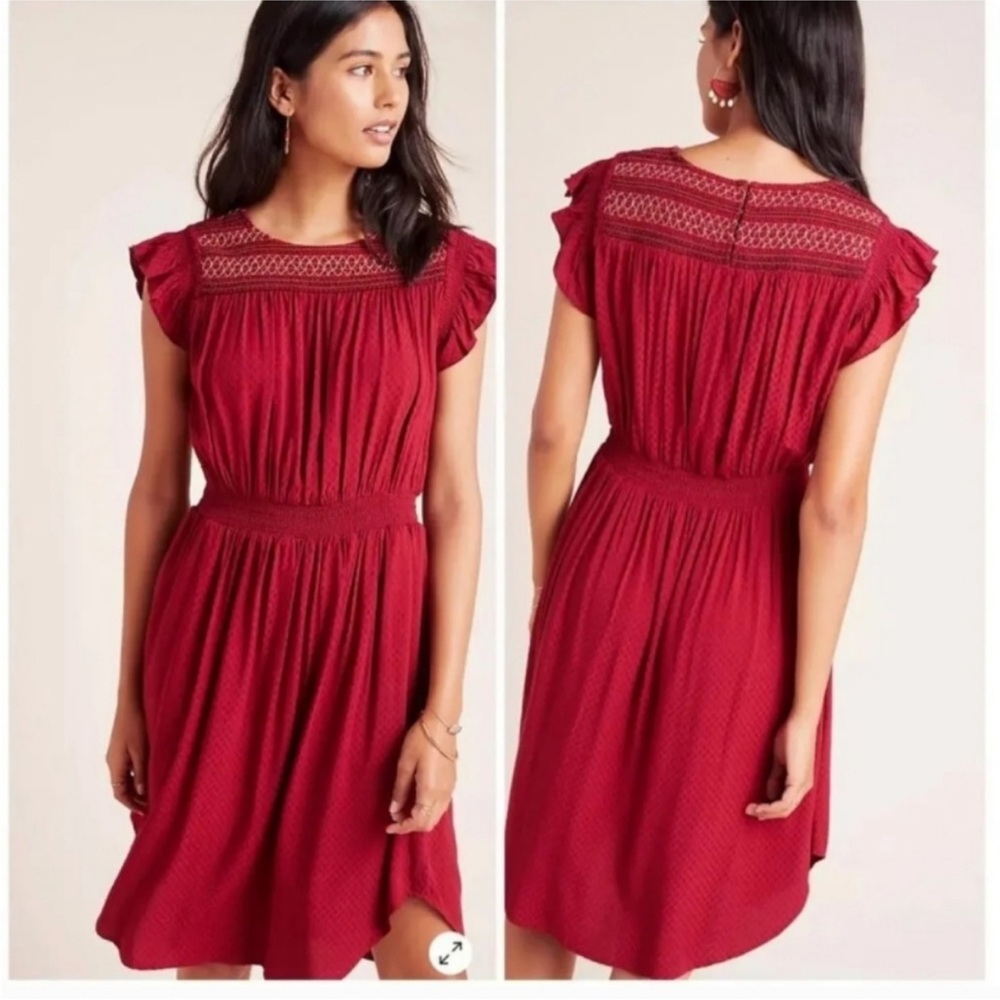 Dolan Left Coast Tansy Smocked Midi Dress medium